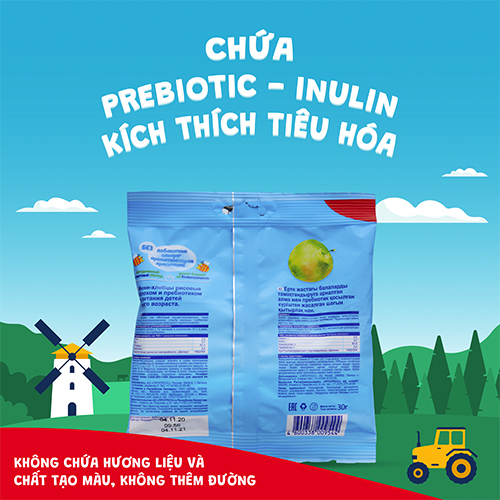 Combo 6 Gói Bánh gạo ăn dặm vị táo Fruto Nyanya 30g