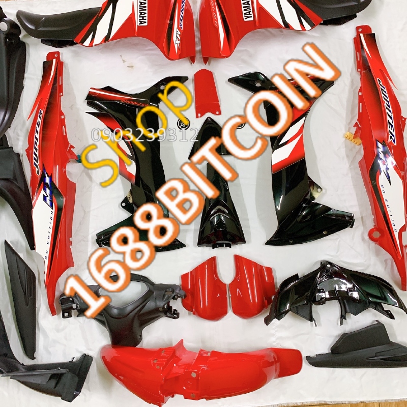 Bộ dàn áo nhựa dành lắp xe JUPITER MX -JUPITER Gravita màu Đỏ Đen nhựa nguyên sinh ABS cao cấp