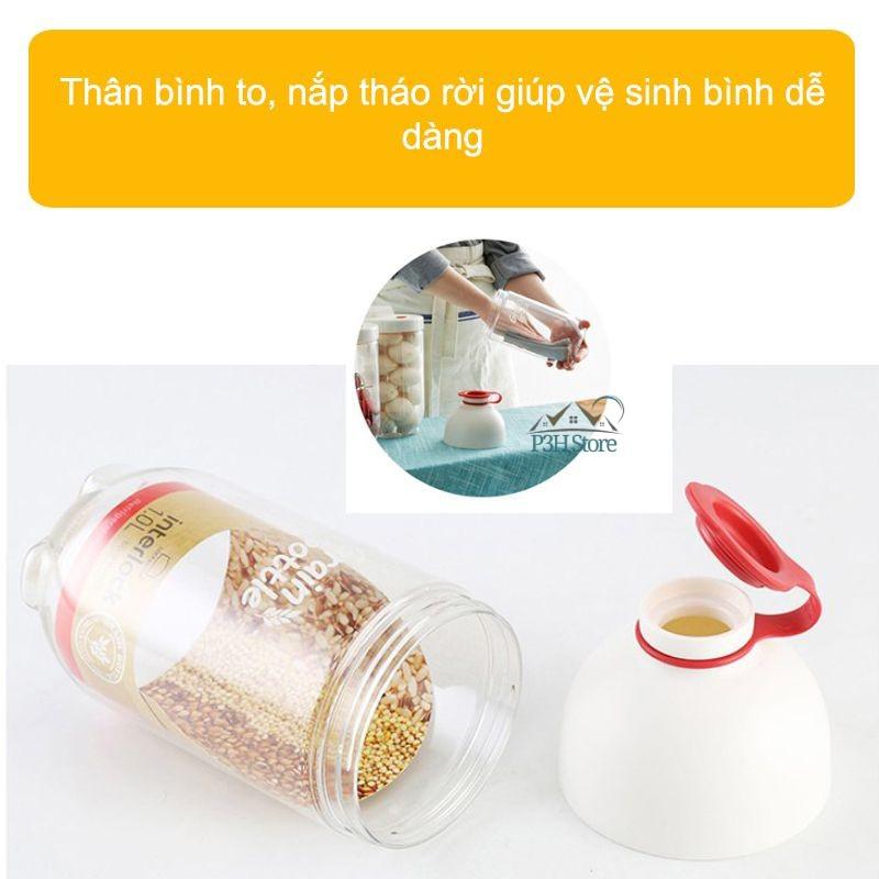 Hộp đựng thực phẩm Lock&Lock Grain Bottle chuyên dụng bảo quản mì ý spaghetti, các loại hạt, đậu INL312 INL313