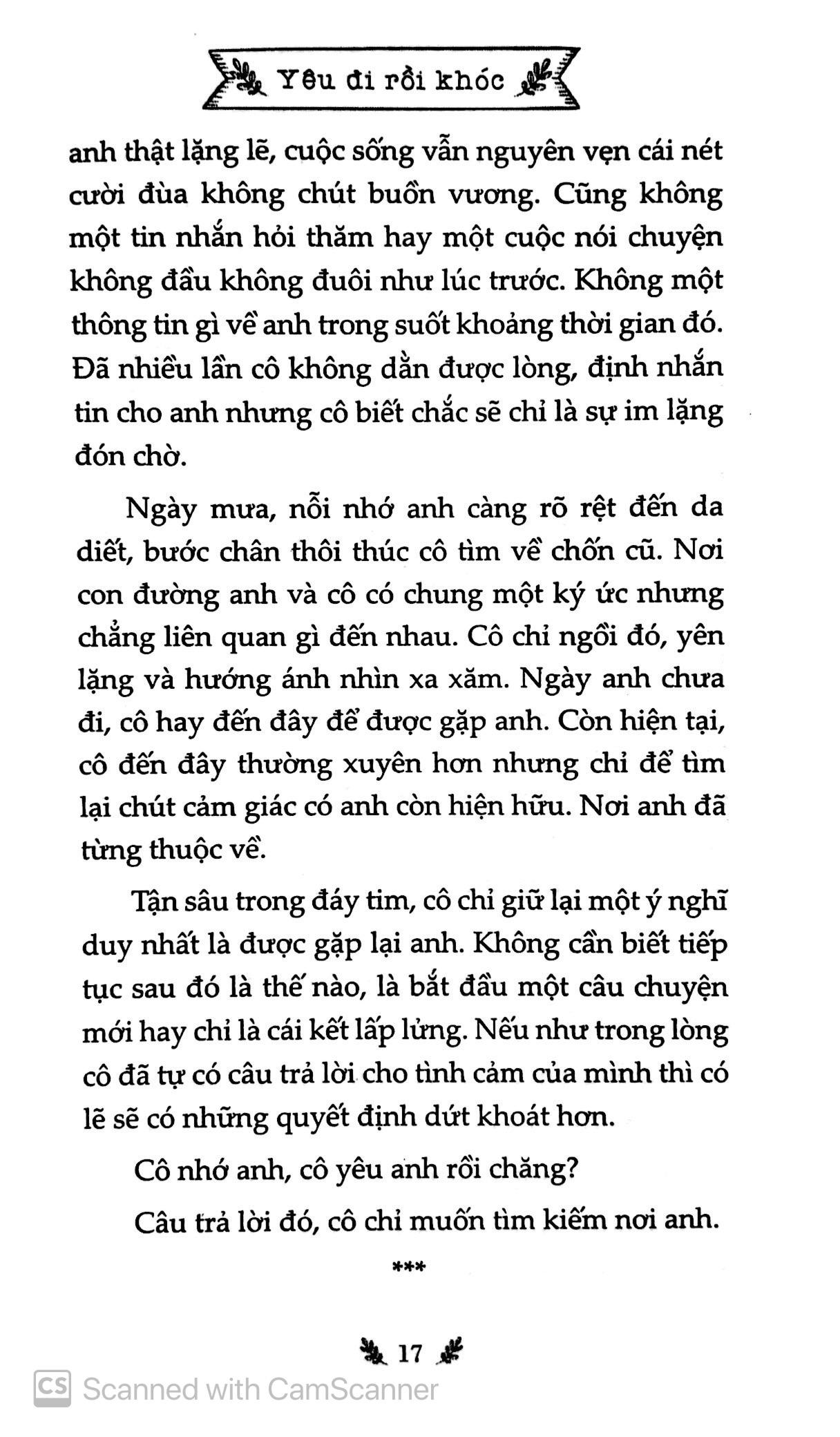 Yêu Đi Rồi Khóc (Tái Bản 2019)