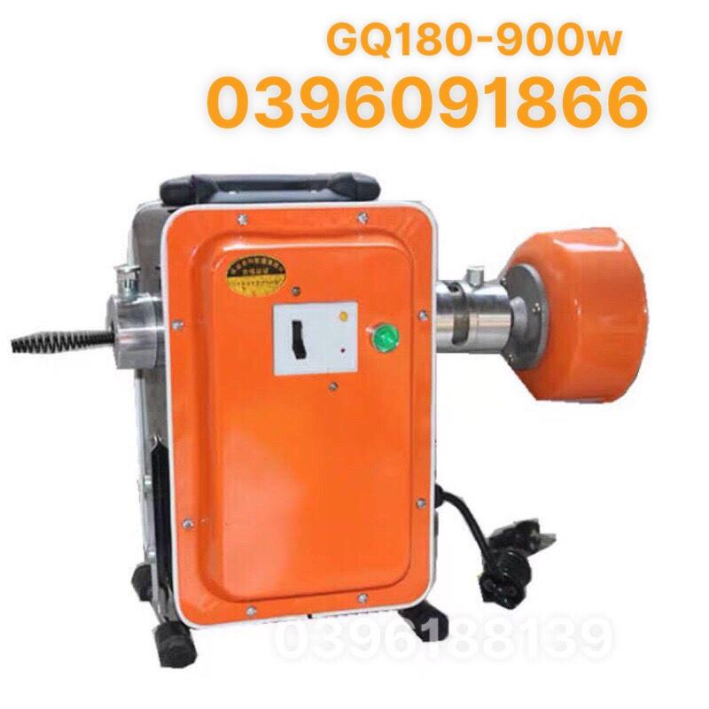 Máy thông cống GQ180 - 900w kèm dây lò xo phi 8,16 + 6 đầu thông
