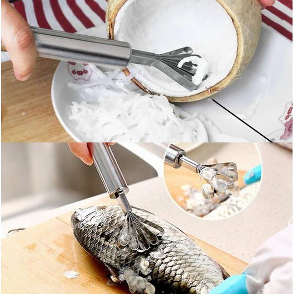 Dụng cụ đánh vảy cá nạo dừa inox cao cấp