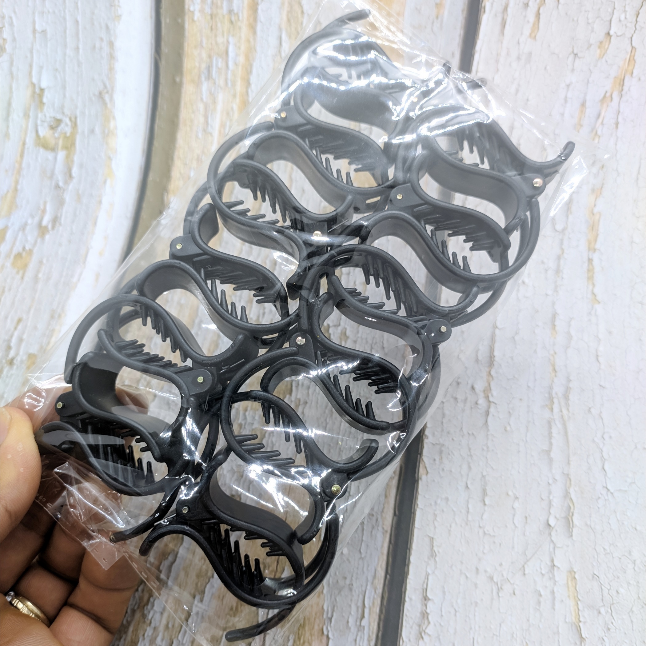 SỈ 12 Kẹp Càng Cua Nhựa Nhám Chống Gãy