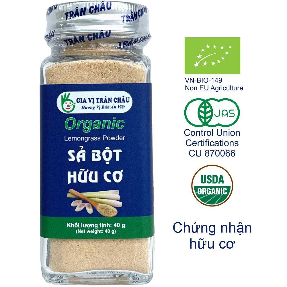 Sả bột hữu cơ Trân Châu hũ 40g