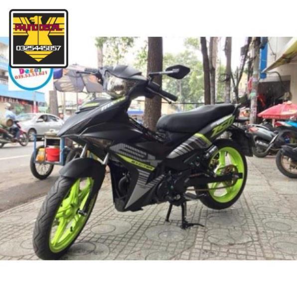 Tem rời ex 150 đen xanh