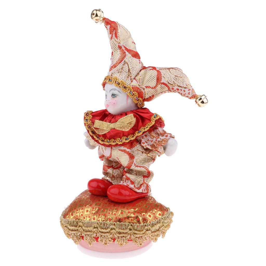 16cm Triangel Dolls European Style Italian Porcelain Doll Model with Colorful Clothes for Valentines Gift Collections