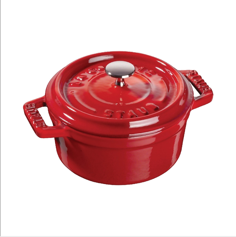 Staub - Nồi tròn màu đỏ cherry - 20cm (2.2L) (B)