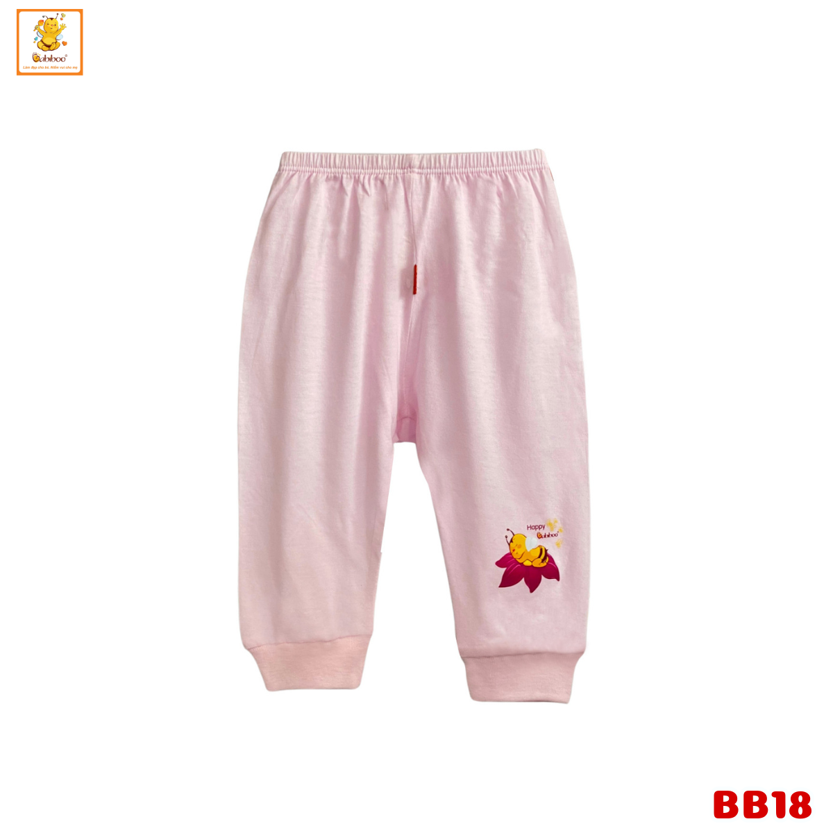 Quần dài cho bé trai, bé gái Babiboo quần cotton mềm mại , thấm hút tốt (3kg-12kg) - BB18