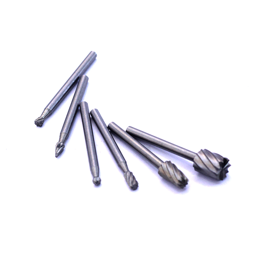 Bộ 6 Mũi Khắc, Mài HSS Trục 3.17mm Đa Năng Cao Cấp