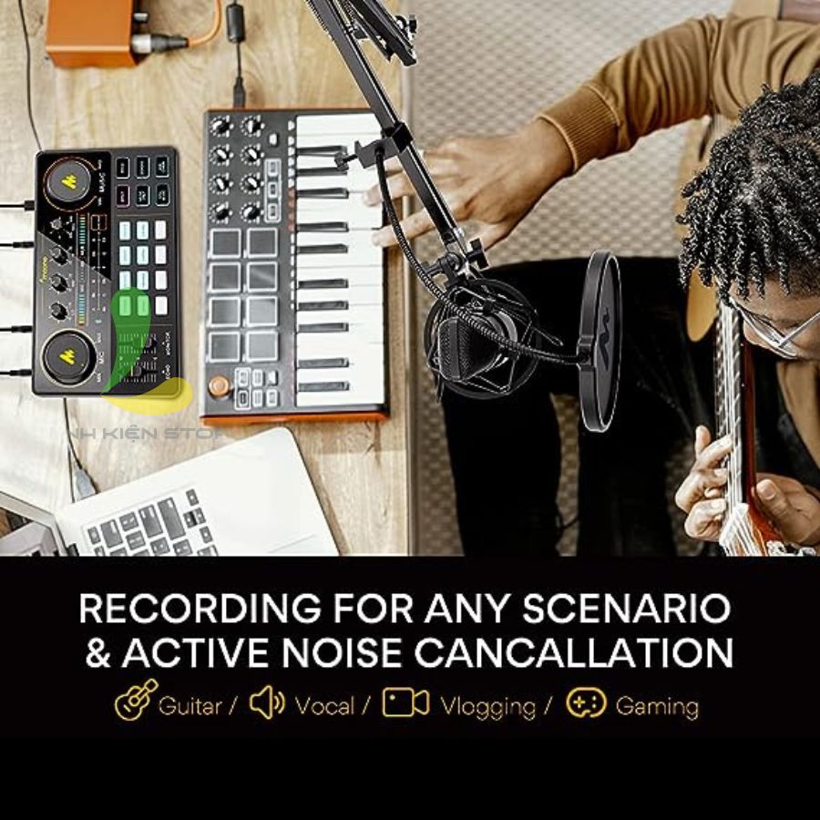 Maono AM200 Sound Card - Bàn Trộn Âm Thanh Cho Thu Âm, Livestreams, Podcast - Hàng chính hãng