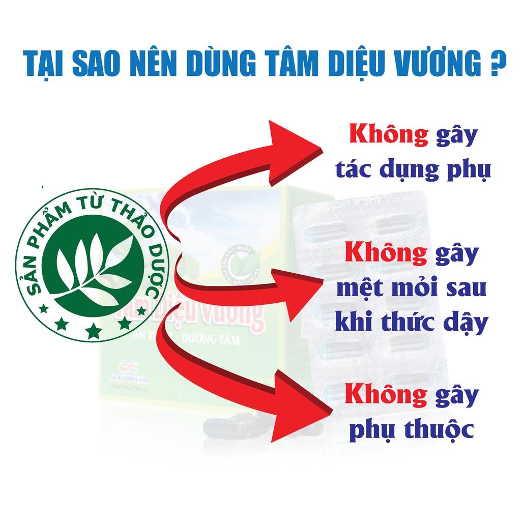 Combo 2 Hộp Viên uống ngủ ngon an thần giảm stress TÂM DIỆU VƯƠNG Hộp 100 viên