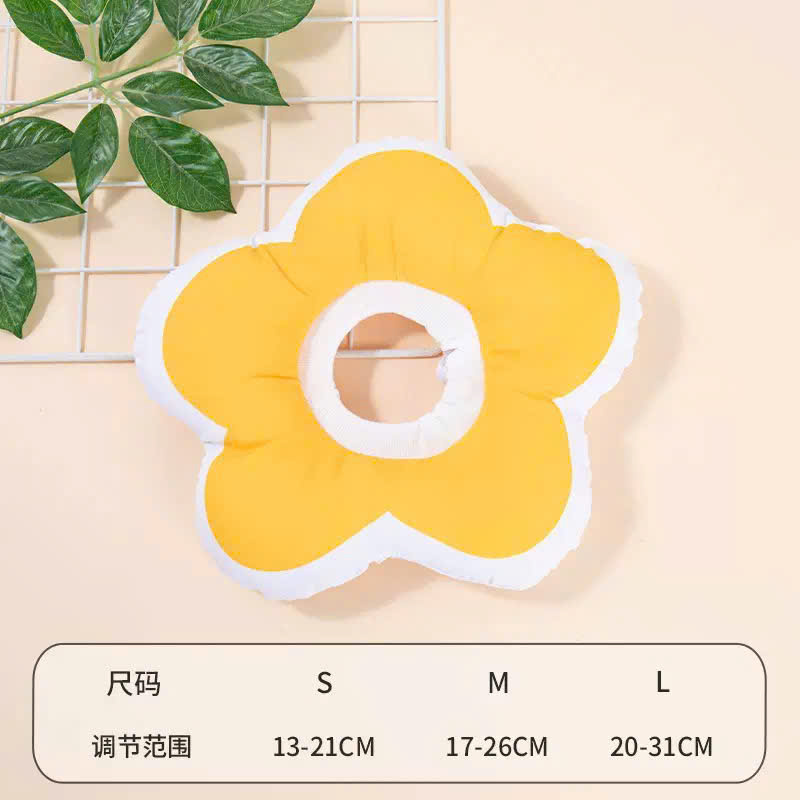 VÒNG CỔ THÚ CƯNG VÒNG CỔ LOA CHỐNG LIẾM CHO THỎ CHÓ MÈO BÔNG HOA DỄ THƯƠNG TỪ 0.5-5.5KG MÃ 10 CHO CHÓ MÈO THỎ