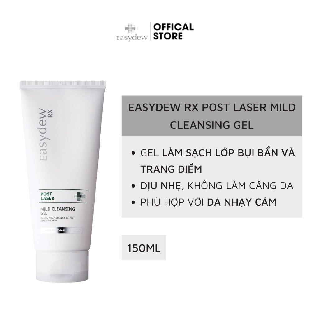 Sữa Rửa Mặt Dạng Gel Dịu Nhẹ Dành Cho Da Nhạy Cảm Easydew Rx Post Laser Mild Cleansing Gel 150ml