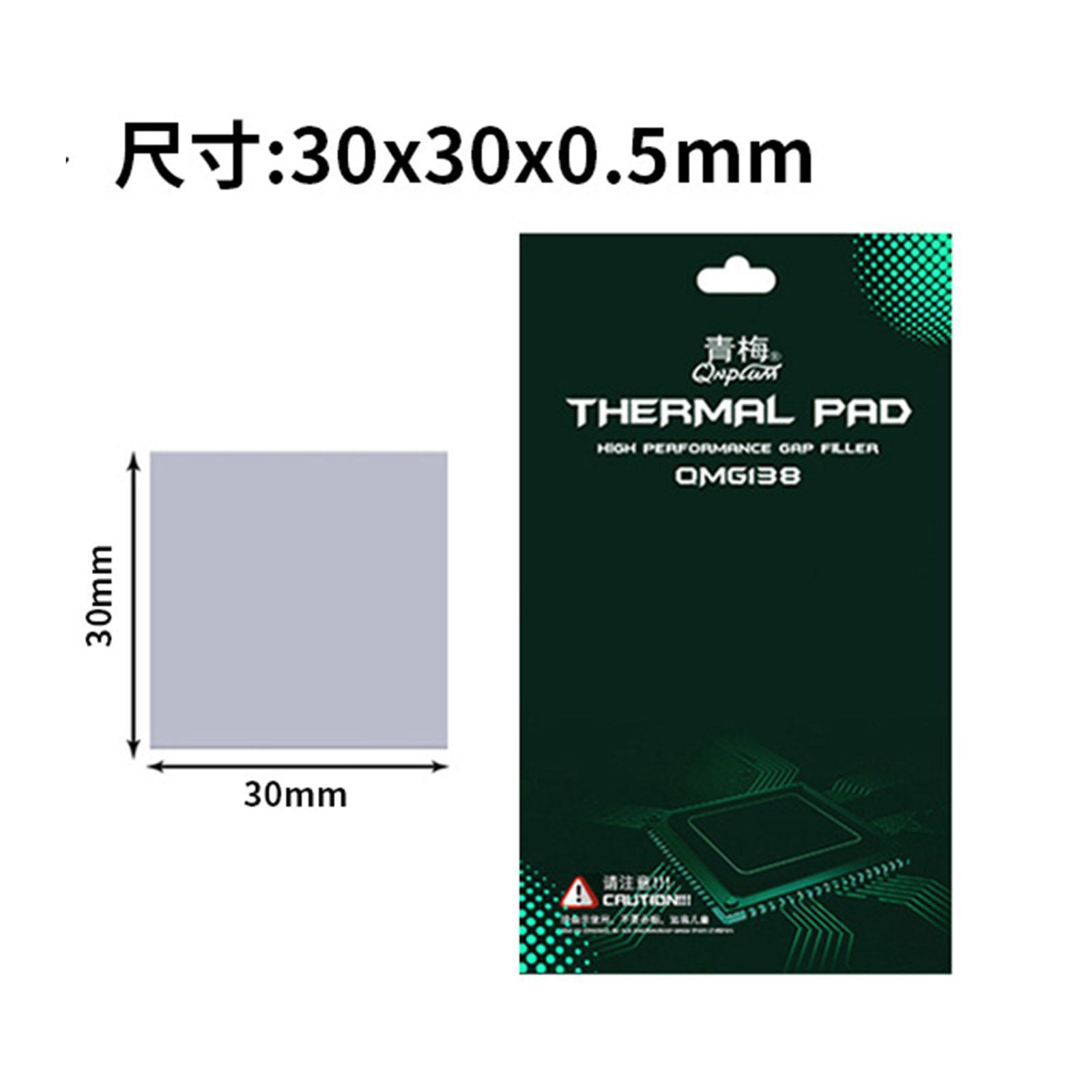 Silicone CPU Pad 12.8 W/ Heat Resistant Memory 30x30x0.5mm