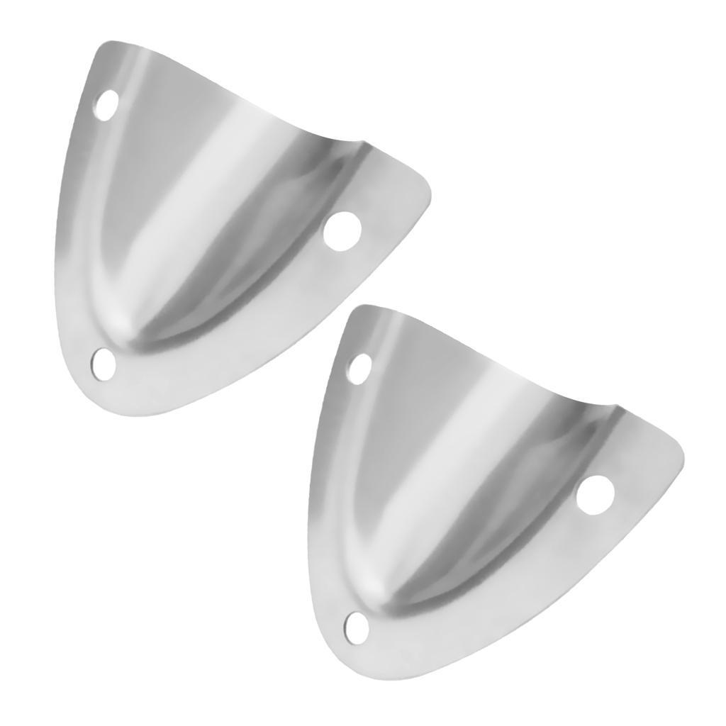 2pcs Stainless Steel Clam Shell Wire Cable Vent Cover Marine Ventilation
