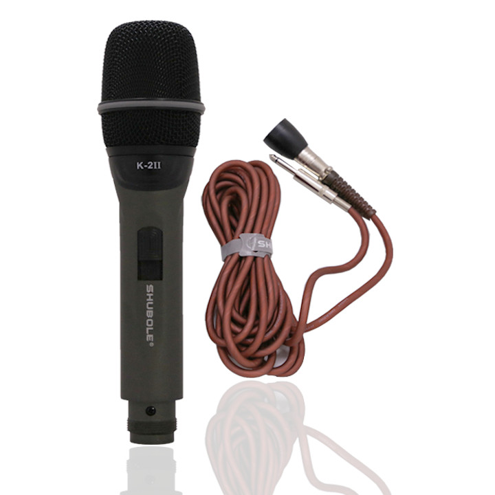 Micro Karaoke Có Dây Shubole K-2II (1 Mic) - Hàng Chính Hãng