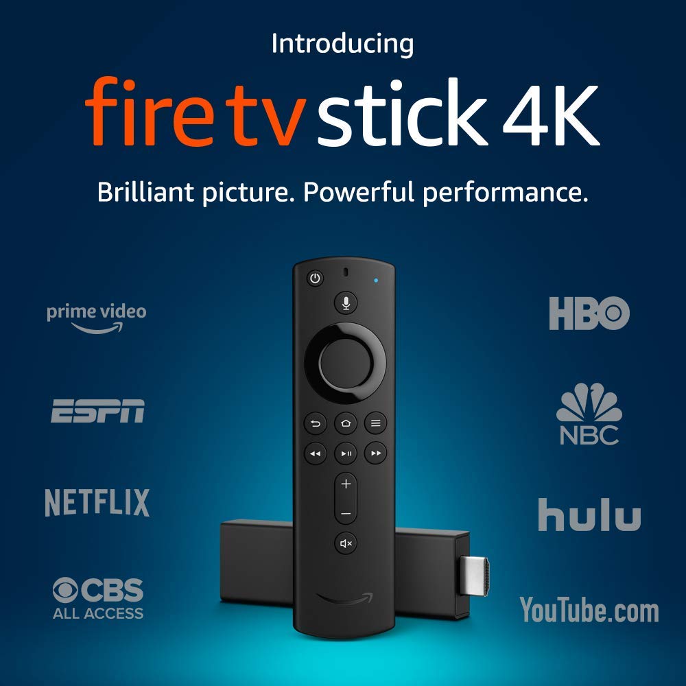 Amazon Fire TV Stick 4K kèm Điều khiển giọng nói Alexa - Hàng Nhập Khẩu