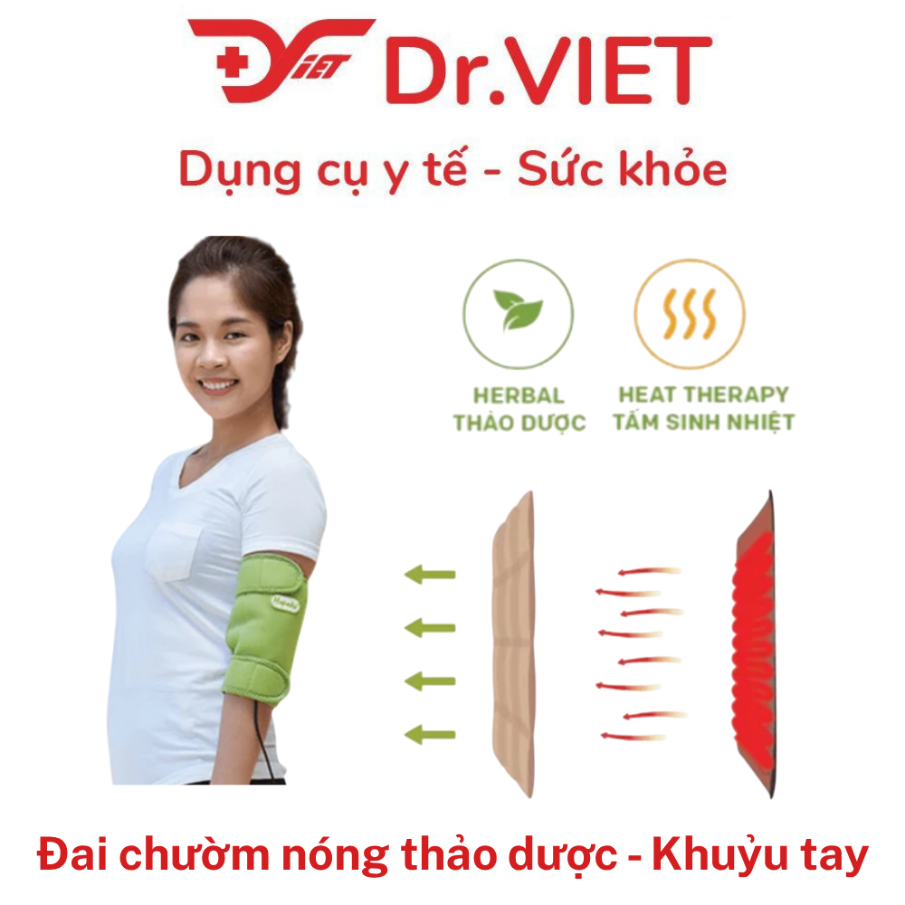 Đai chườm nóng thảo dược Khuỷu tay Hapaku
