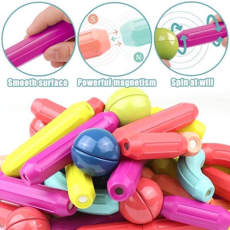 ĐỒ CHƠI XẾP HÌNH NAM CHÂM 42 CHI TIẾT