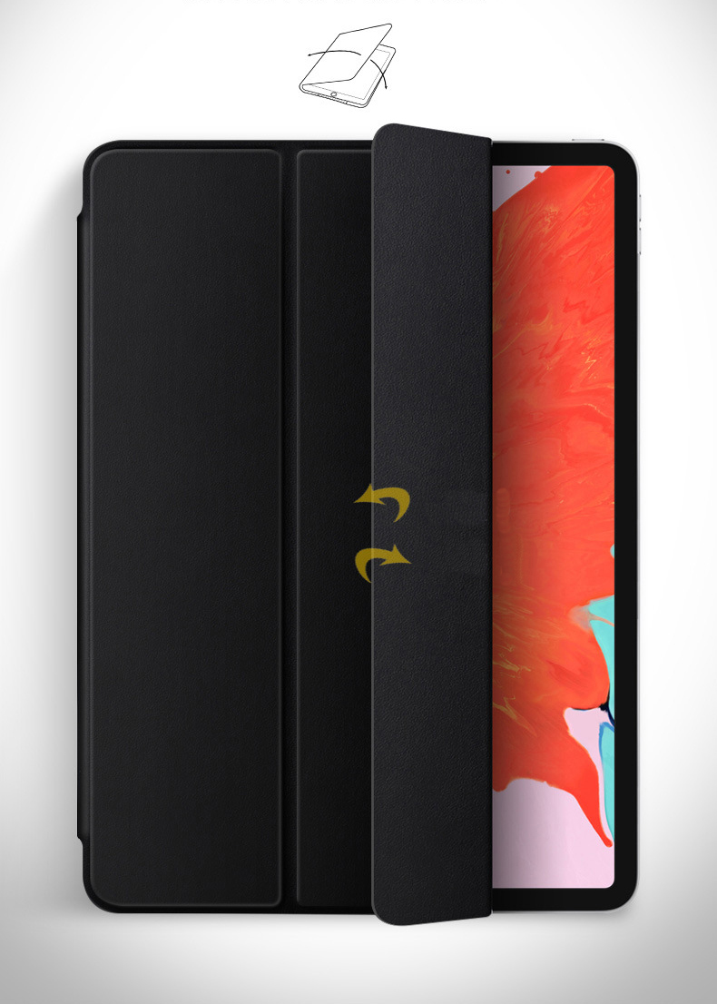 Hình ảnh Bao Da Cover Nam Châm Dành Cho Apple Ipad Pro 11 Inch 2020 Hỗ Trợ Smart cover Apple Pencil 2