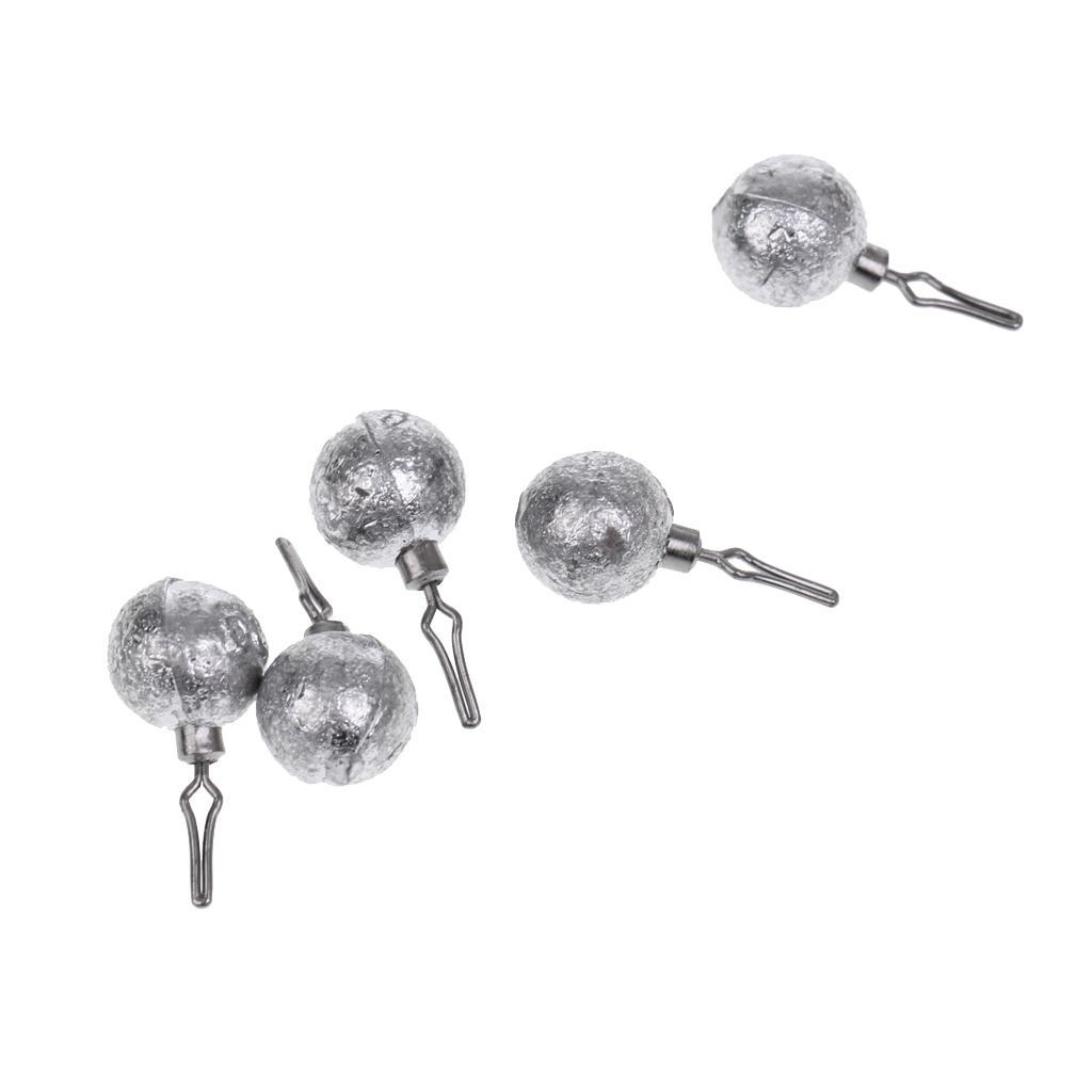 Lead Fishing Sinkers Lead Round Balls Weights Quick Insert Lead Sinker For Fishing Accessories