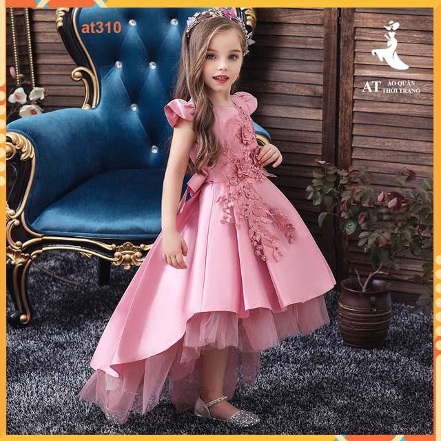 Đầm bé gái dự tiệc - đầm công chúa cho bé từ 10kg đến 40kg-at310