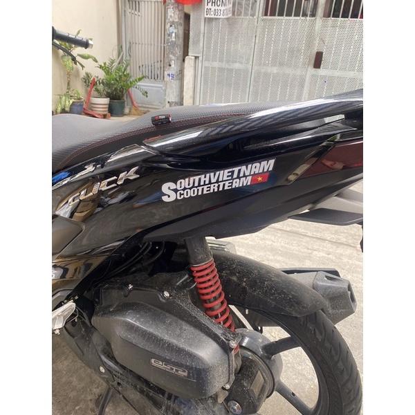 Tem logo decal tem sticker hội nhóm xe dán trang trí xe SOUTH VIETNAM SCOOTER TEAM - ANCHI PRINTING