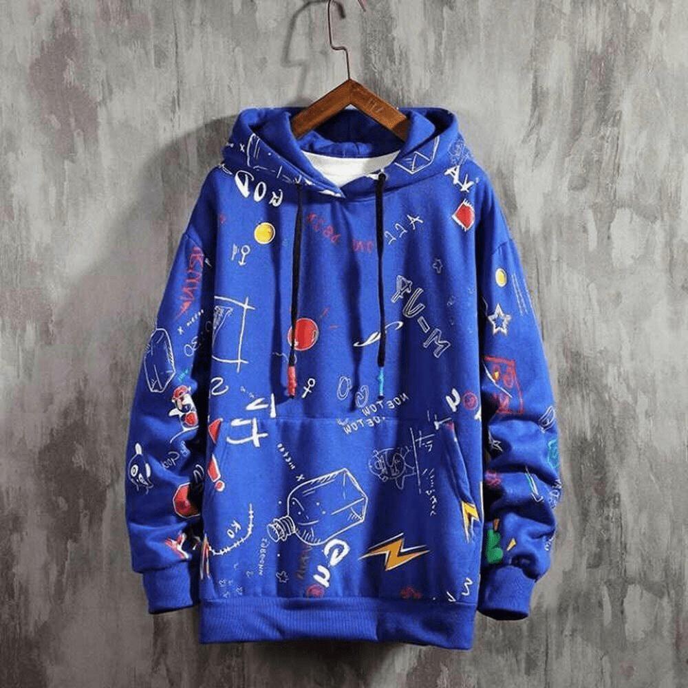 Áo hoodies form to y hình UNISEX HOẠ TIẾT