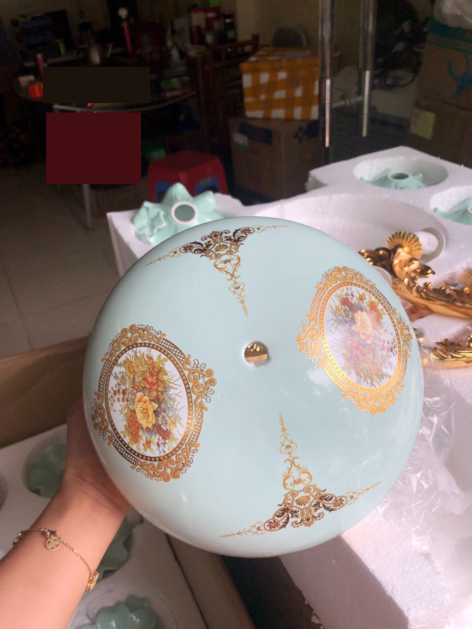 Đèn chùm pha lê VERSAI LOUIS 15 tay phong cách châu âu sang trọng cổ điển