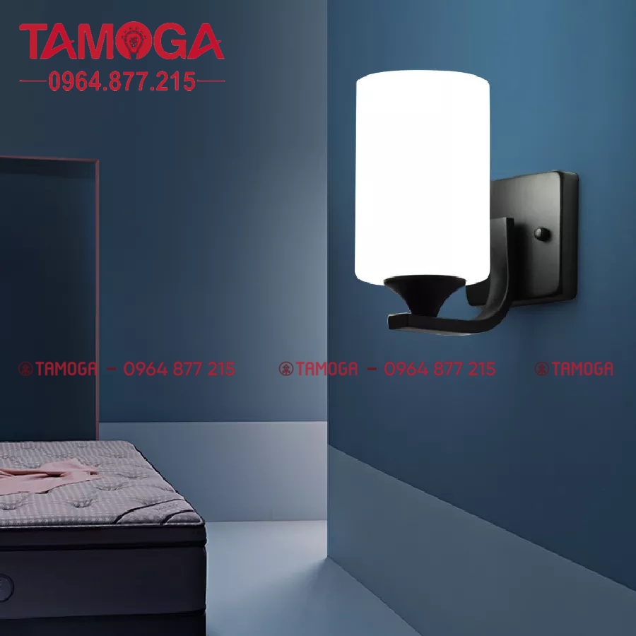 Đèn treo tường trang trí TAMOGA BRADU 8006 Màu Đen + Tặng kèm bóng led AS Vàng