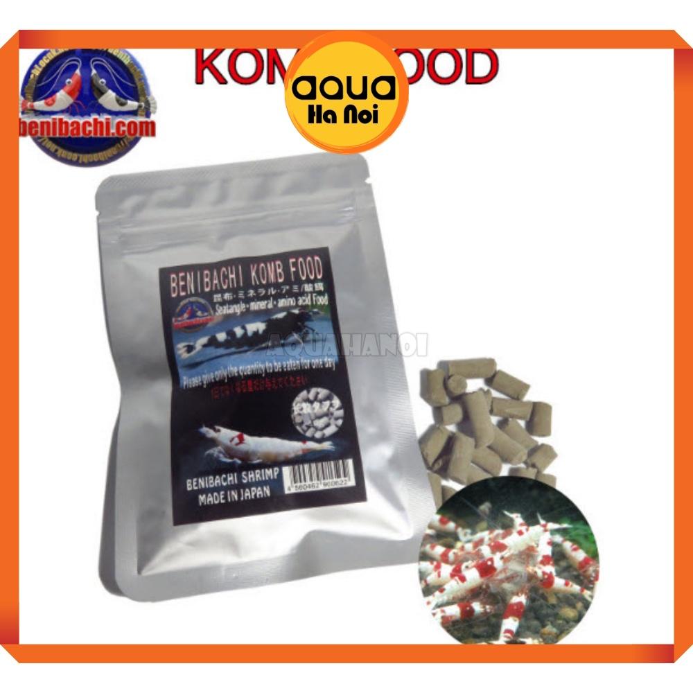 Thức ăn dặm cho tép Benibachi Komb Food tảo bẹ rong biển - Cám tép Nhật Bản - gói 40 gram