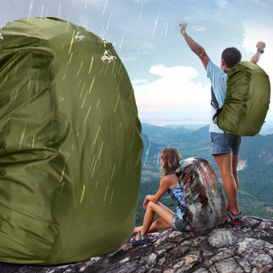  Áo mưa balo chống thấm nước , Túi trùm balo du lịch bụi bẩn , trơn , thiết kế chun đàn hồi có thể điều chỉnh kích thước theo balo 