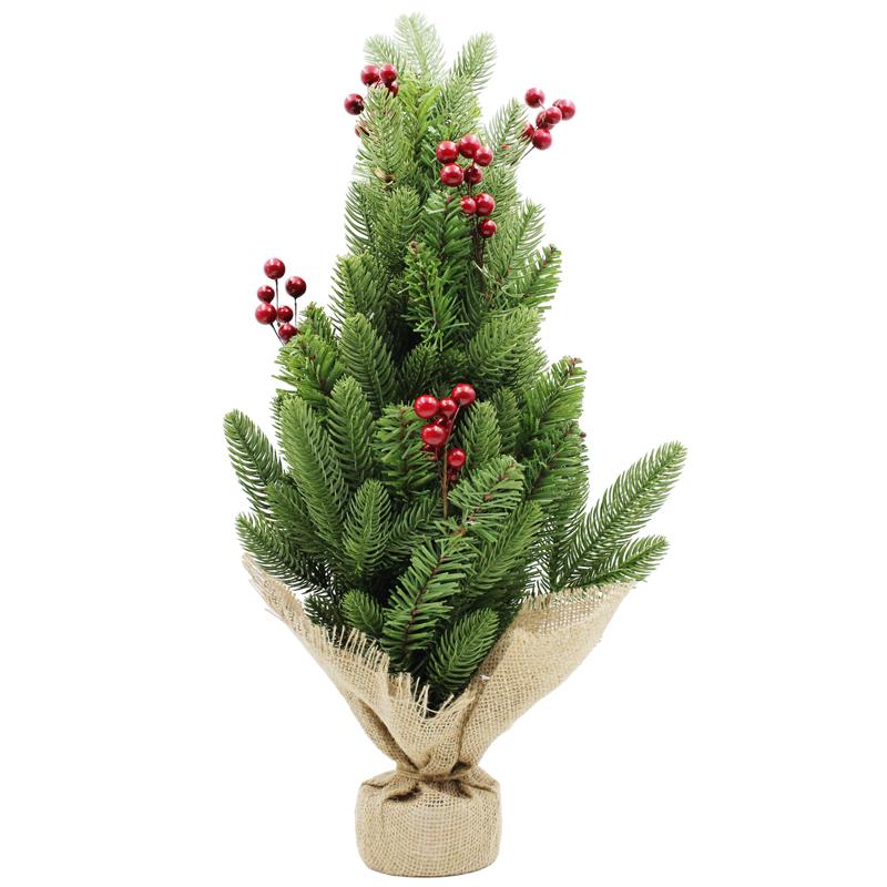 Cây Thông Mini Gắn Trái Đỏ 60cm - Chaang Chiia LP-TSE-60CM