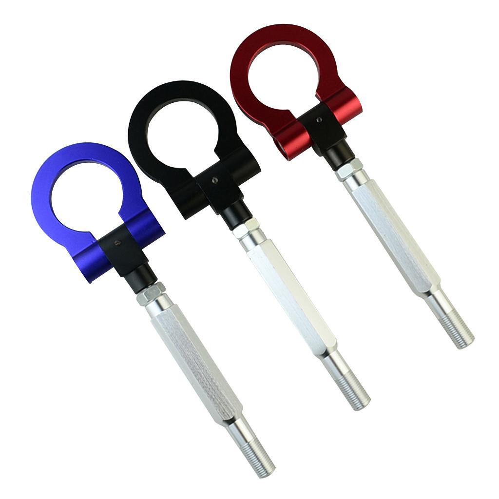 2pcs Red Folding  Screw on Front Rear Bumper Tow Hook for  STI