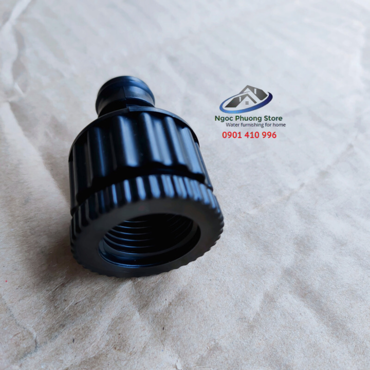 Cút nối nhanh dương W3084 AQUAMATE ĐÀI LOAN, đầu còn lại nối vòi nước ren ngoài 21mm hoặc 27mm