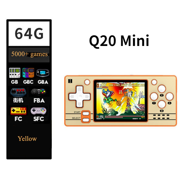 Người chơi trò chơi trò chơi game di động retro retro mới RG300X cho trò chơi PS1 Hỗ trợ HD Out 128g 18000 Trò chơi Trẻ em quà tặng vs Q20 mini