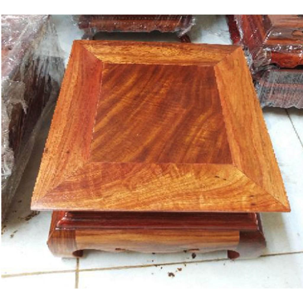 Kỉ vuông trơn - Đế vuông gỗ hương
