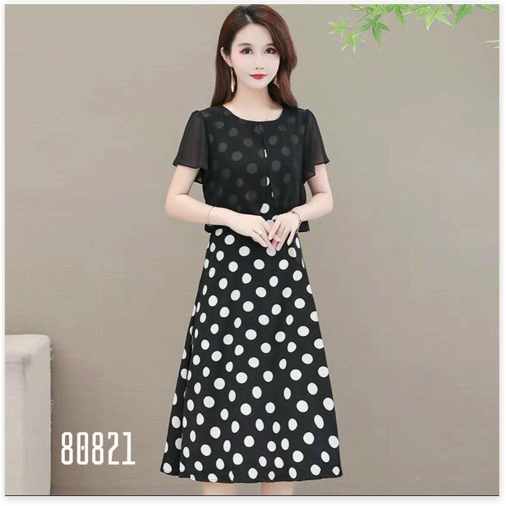 ĐẦM VOAN LỤA CHẤM BI DỰ TIỆC SIÊU XINH 2021 THỜI TRANG MỚI KINGSHOP79