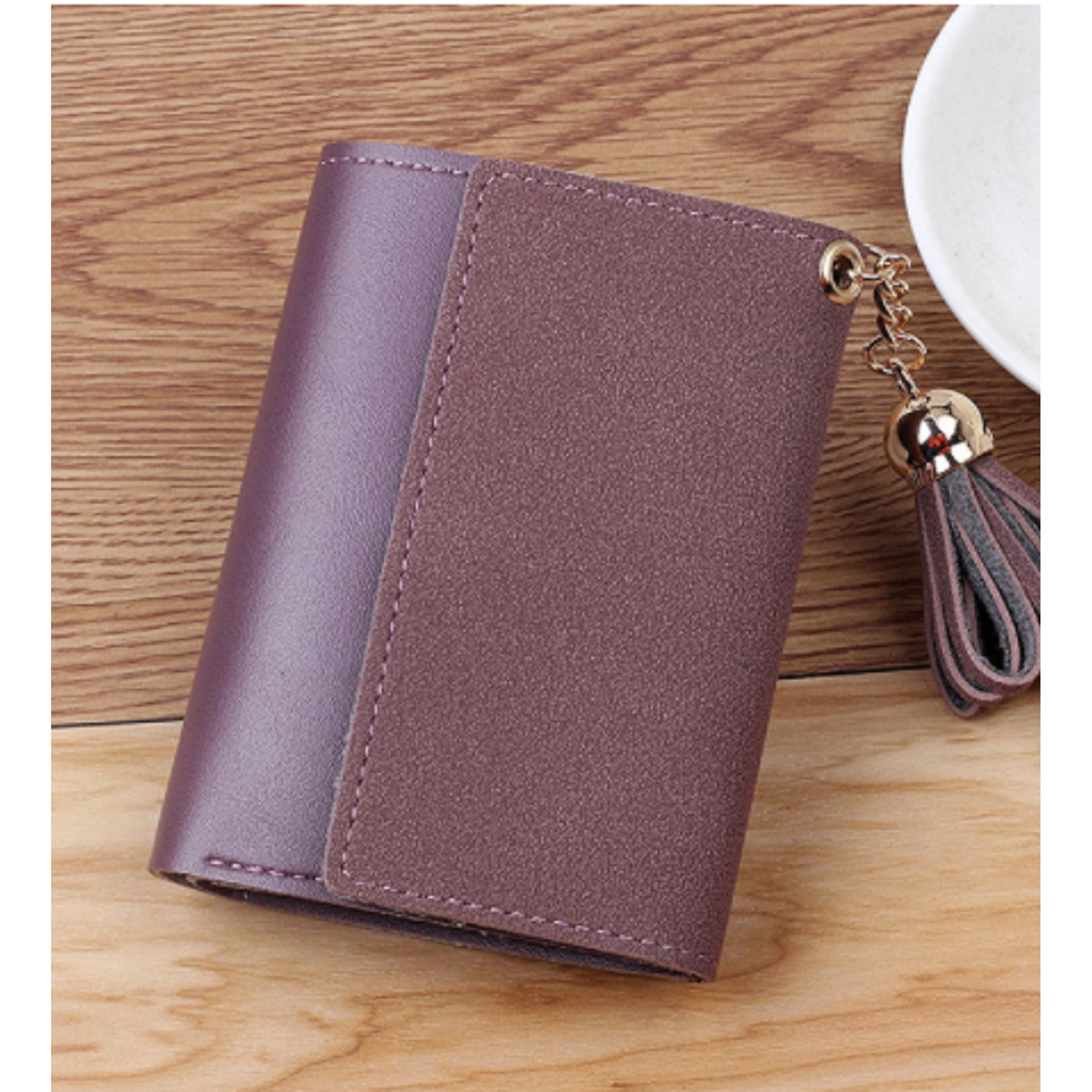 Ví nữ da lộn tua rua