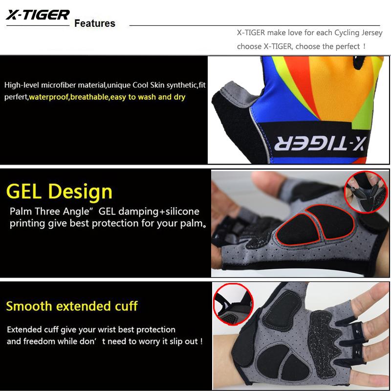 X-Hổ Pro GEL Pad Đi Xe Đạp Thể Thao Găng Tay Ngón MTB Xe Đạp Găng Tay Găng Tay Xe Đạp Núi Găng Tay Xe Đạp Cho người Phụ Nữ