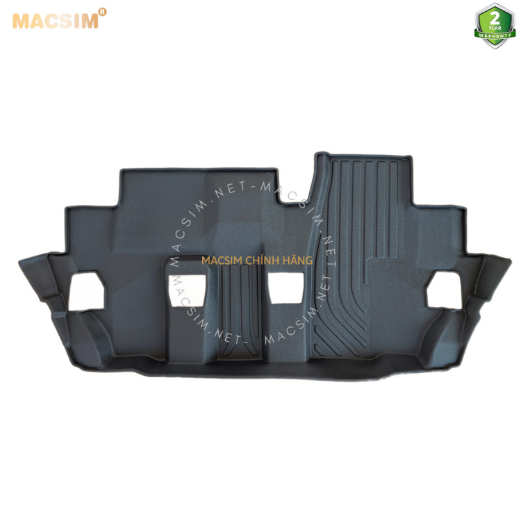 Thảm lót sàn xe ô tô Honda CRV 2017- 2022 ( sd ) Nhãn hiệu Macsim chất liệu nhựa TPE cao cấp màu đen-3 hàng ghế