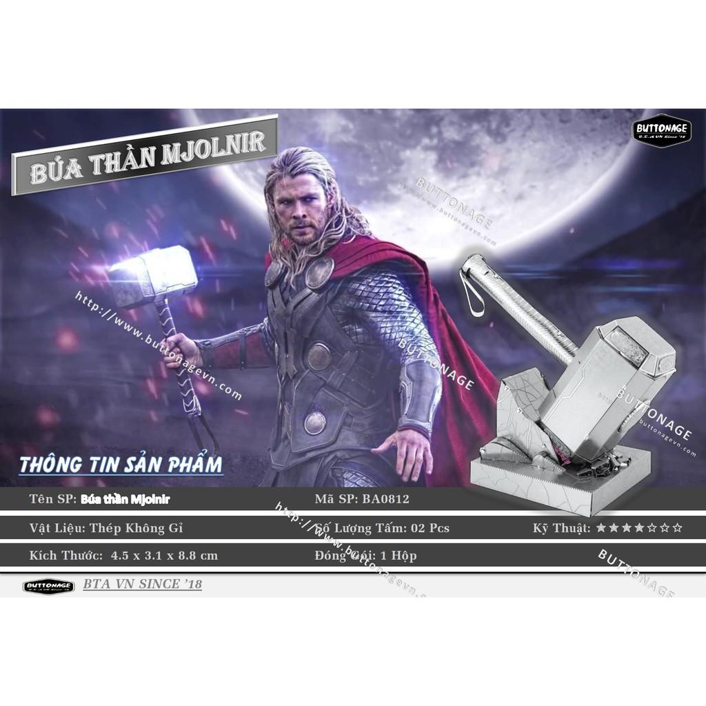 Mô Hình Lắp Ráp 3d Búa thần Mjolnir