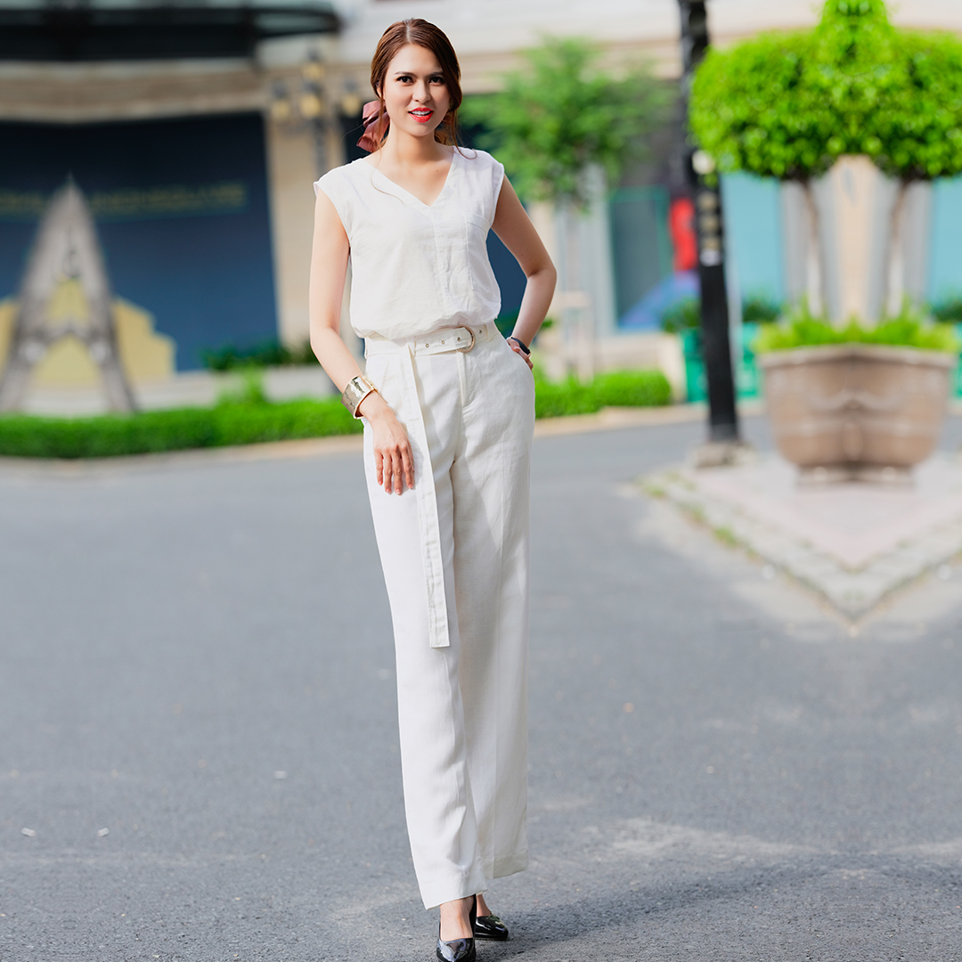 Áo Linen Không Tay Áo Kiểu Nữ Đẹp Thời trang thiết kế Hity TOP145