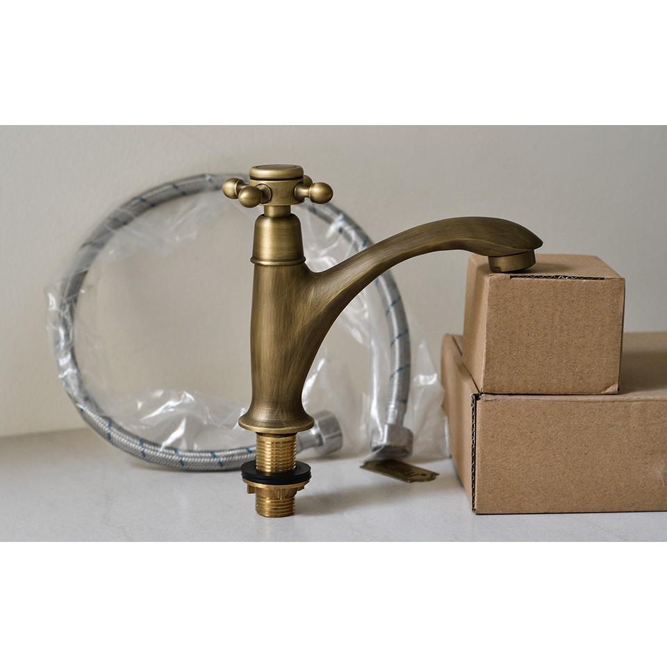 Vòi lavabo cổ điển 20cm