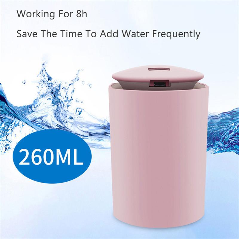 Máy phun sương tạo độ ẩm mini không dây kèm đèn LED chất lượng cao