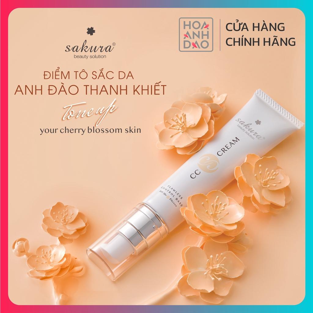 Kem Trang Điểm Chống Nắng Sakura CC Cream Flawless Control Base (40ml)