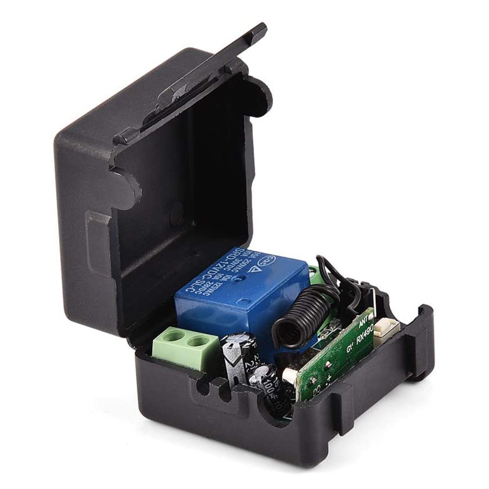 Bộ Thu 2 Kênh 315Mhz Với 1 Bộ Phát Cho Bộ Mở Cửa Nhà Để Xe Ô Tô Điều Khiển Từ Xa Không Dây 12V