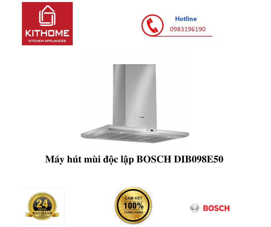 Máy hút mùi độc lập BOSCH DIB098E50 - HÀNG CHÍNH HÃNG