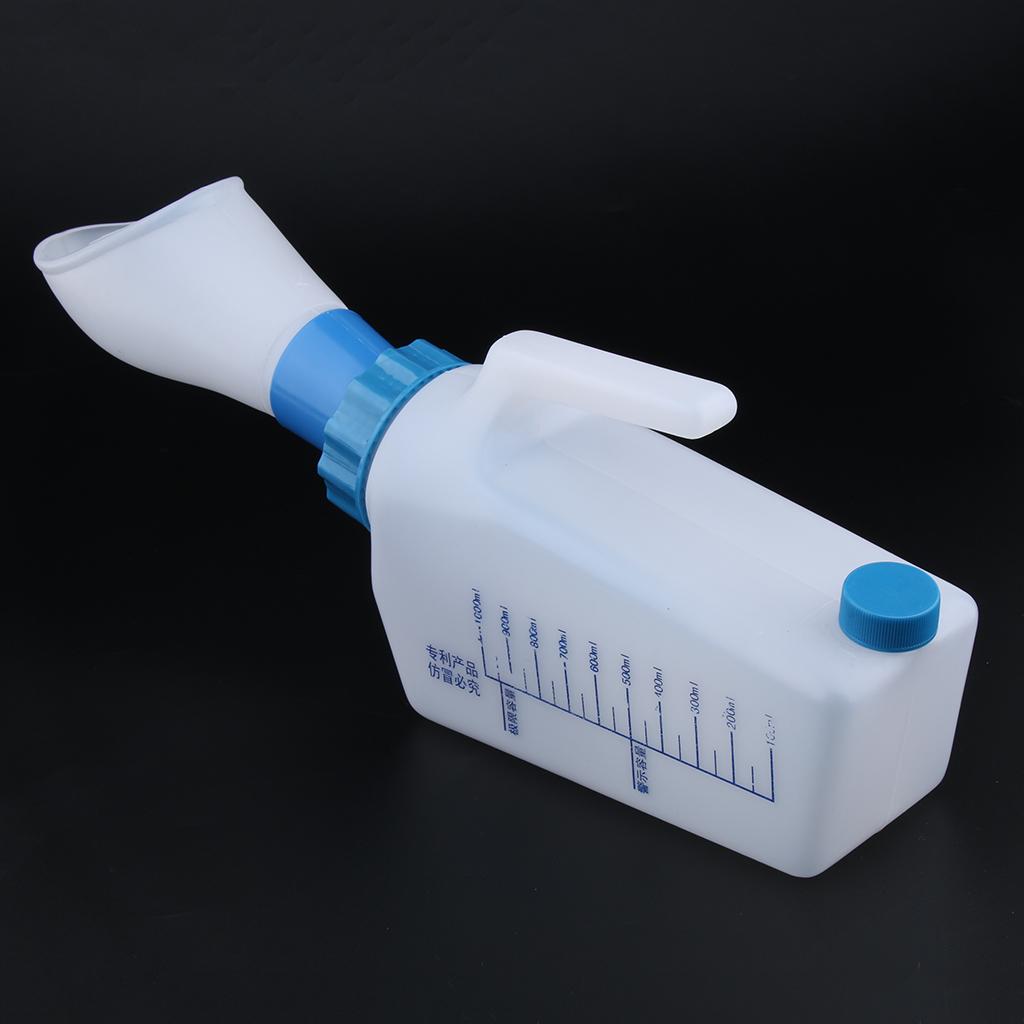 Elderly Patients, Reusable Female Pee Urinal Bottle, Plastic Night Drainage Container Collector for Old Women
