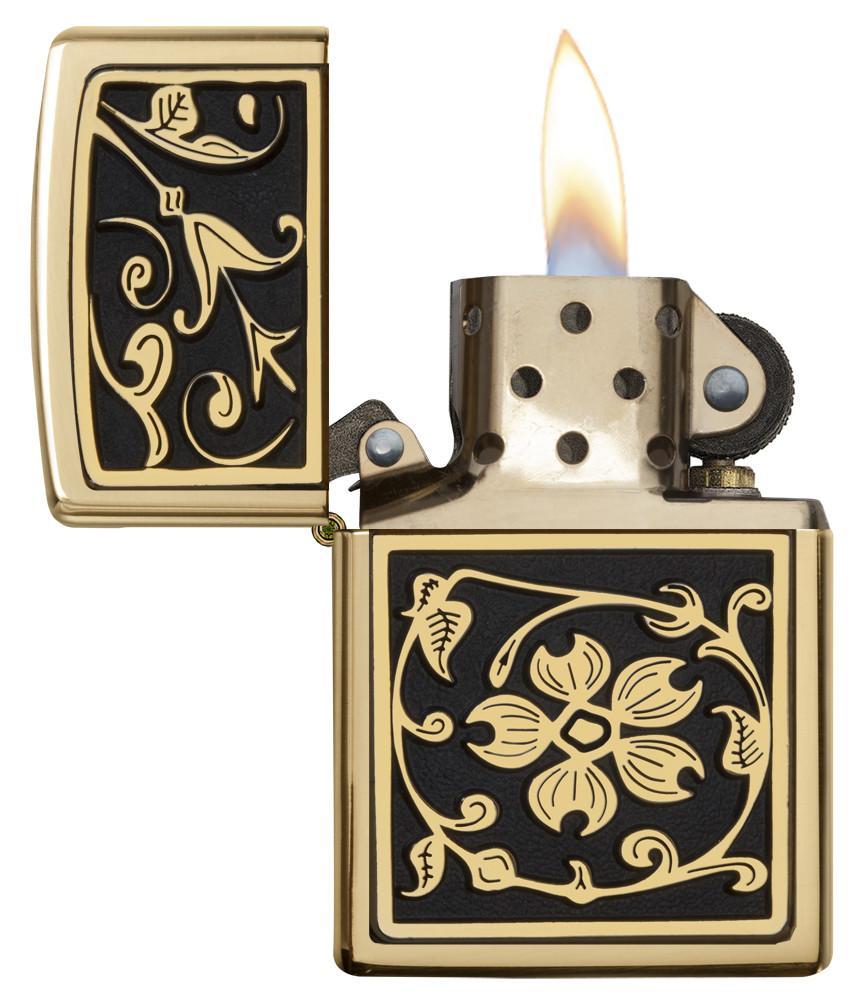 Bật Lửa Zippo Gold Floral Flourish 20903